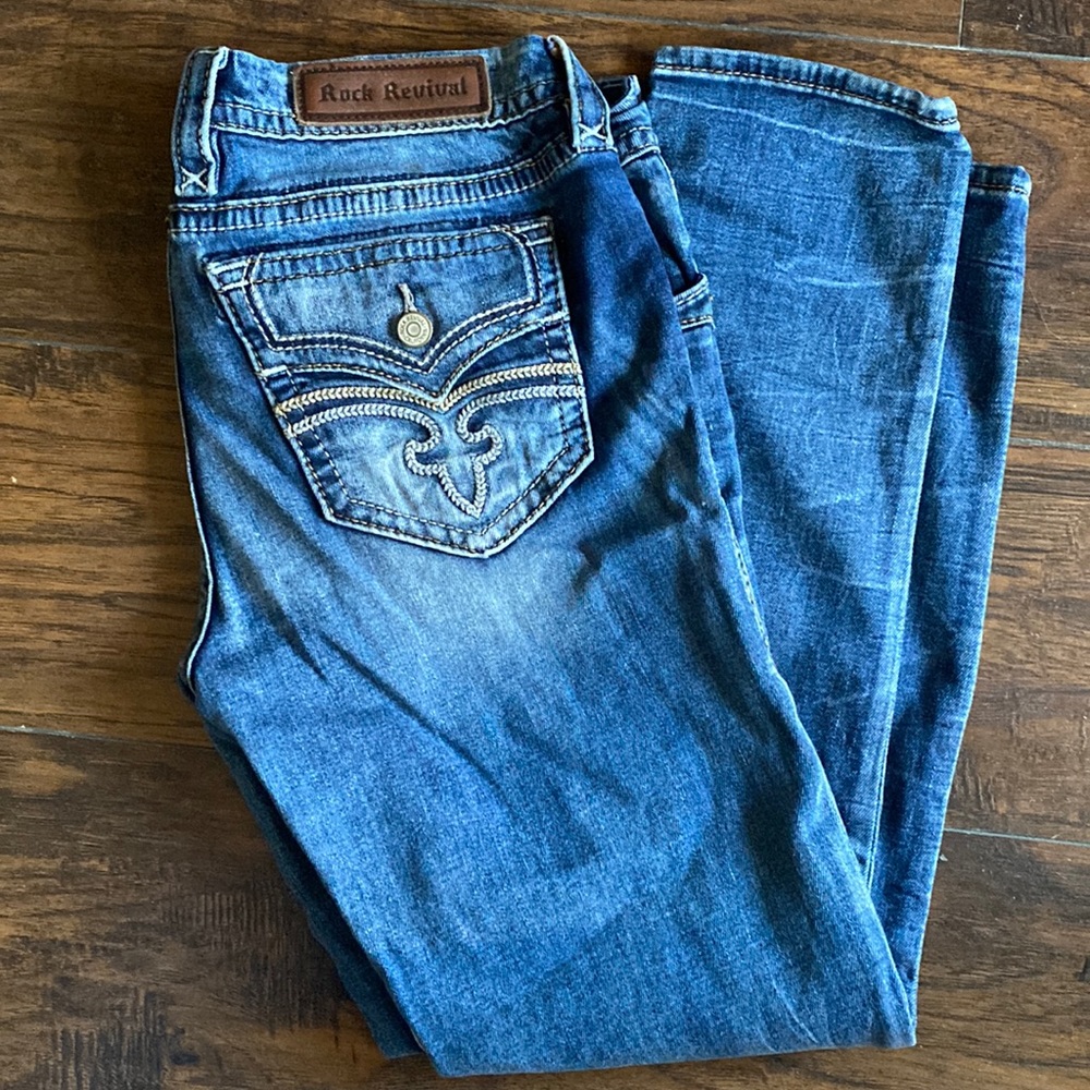 Rock revival raven skinny 32